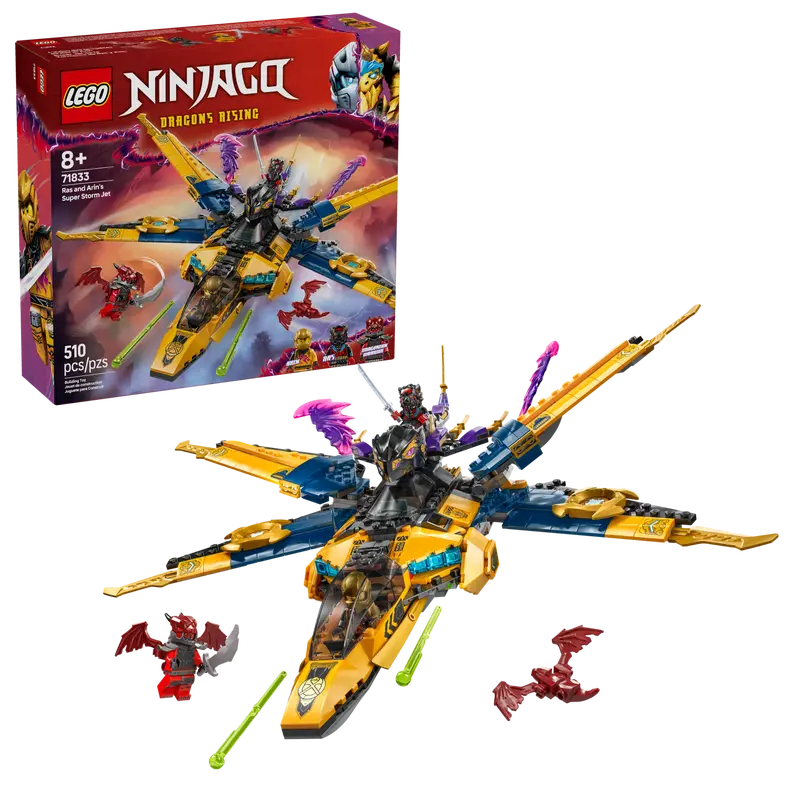 LEGO NINJAGO Ras and Arin’s Storm Stunt Plane (71833)