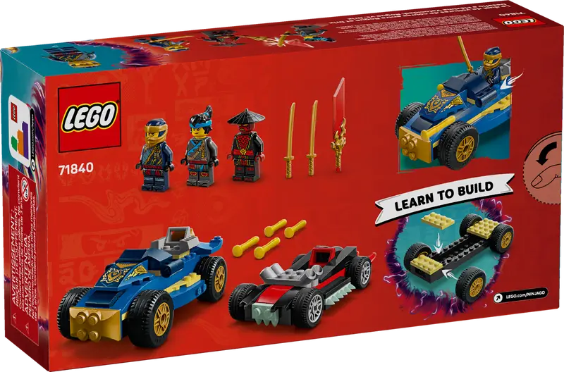 LEGO NINJAGO Rogue vs. Drix Race Car Battle (71840)