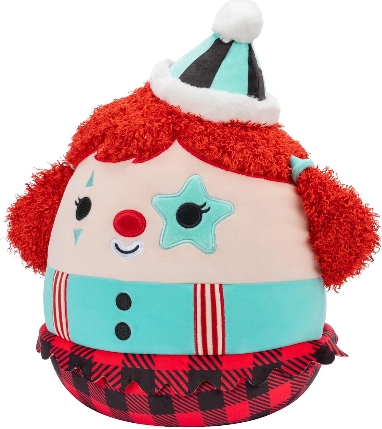 Squishmallows Halloween Eurydice Clown with Teal Star Eye Patch