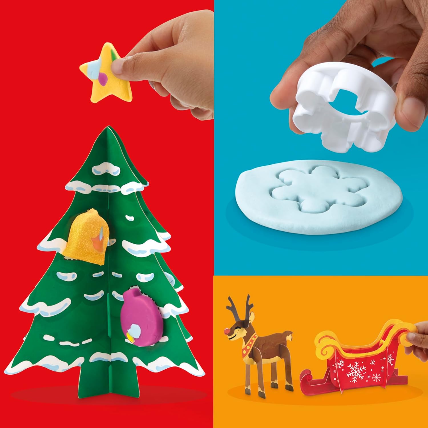 Play-Doh Holiday Advent Calendar | 24-Day Countdown with Surprise Gifts | Ages 3+