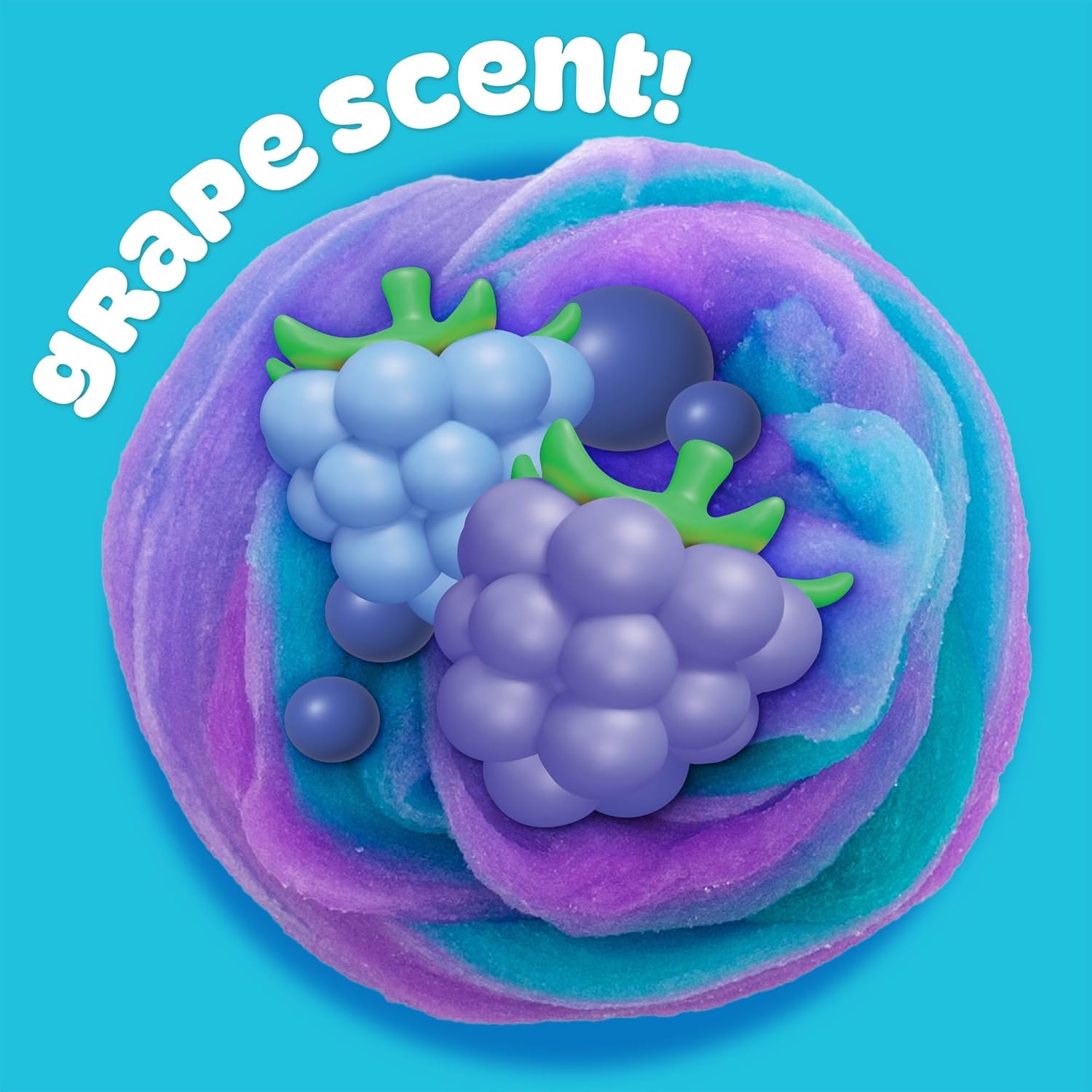 Play-Doh Cloud – Purple & Teal Blue Raspberry Scent | 170 g Resealable Can