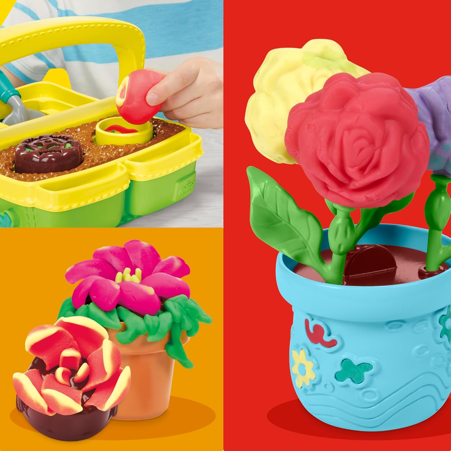Play-Doh Blooming Flower Garden Spielset | Von der Natur inspiriertes Kunst- und Bastelspielzeug für Kinder ab 3 Jahren