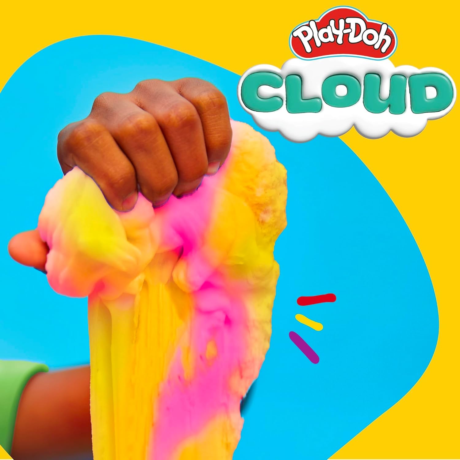 Play-Doh Cloud, Pink & Yellow, Lemonade Scent, Single Can 170g