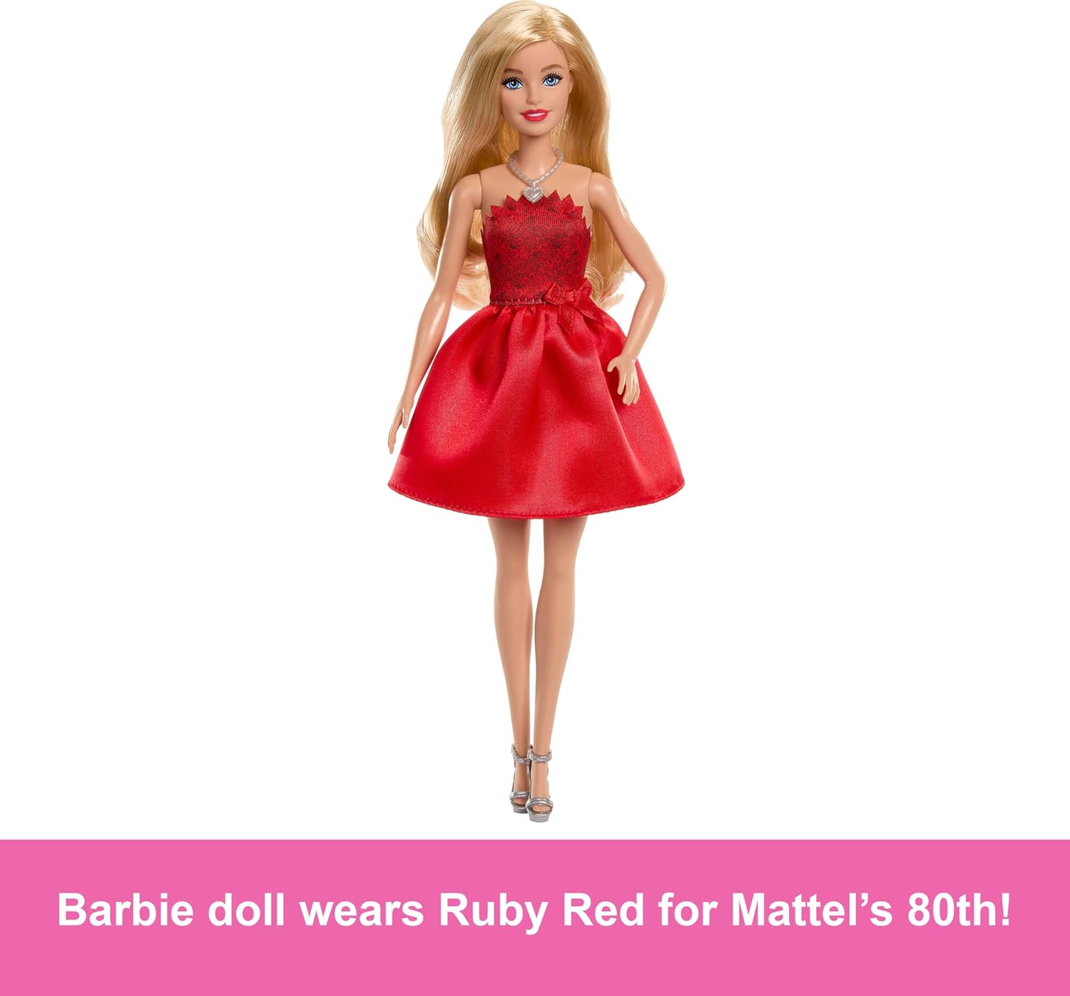 Barbie Mattel 80th Anniversary Ruby-Red Celebration Doll