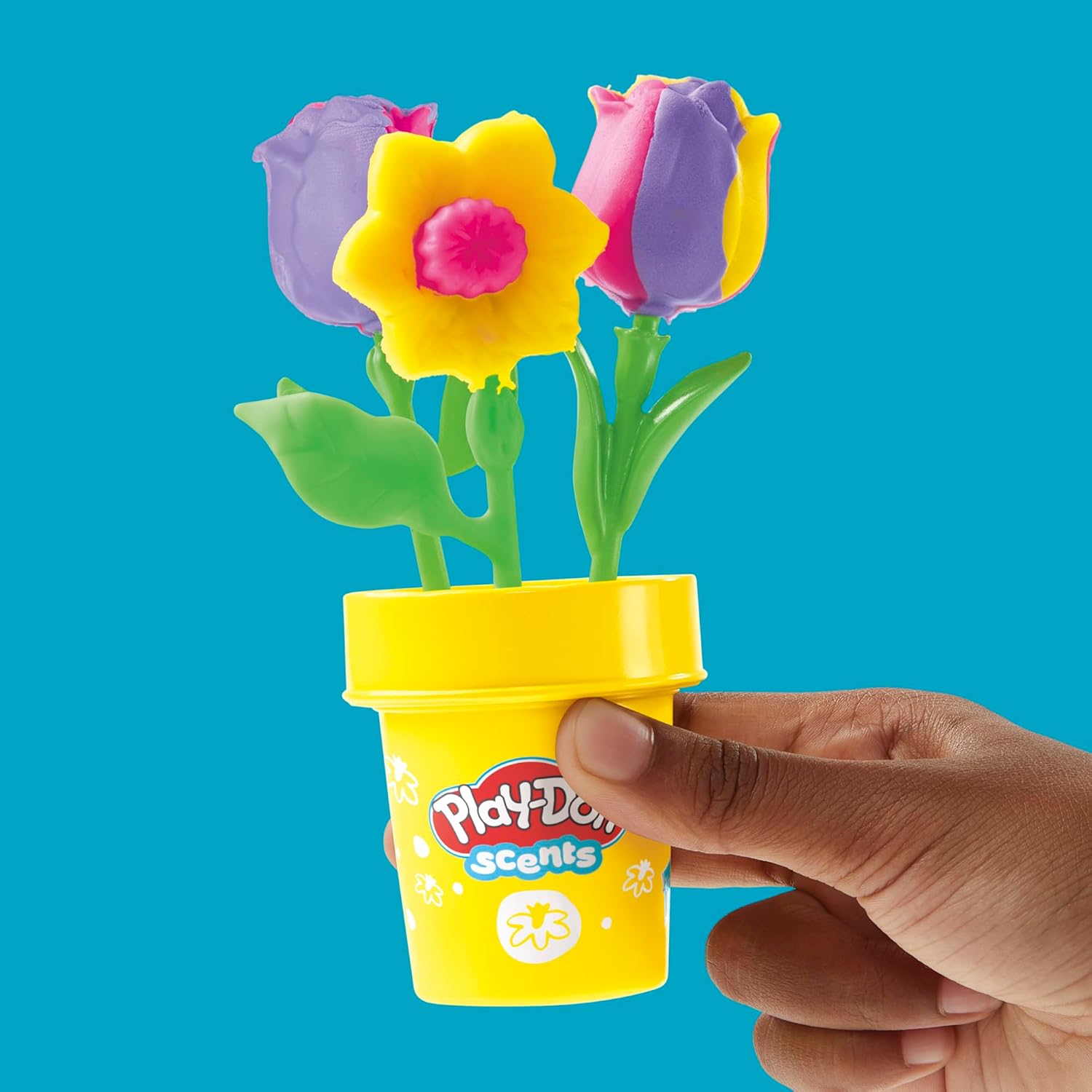 Play-Doh Tulips & Daffodils Flower Toy | Floral Scented Modeling Compound | Kids Arts & Crafts Kit for Ages 3+