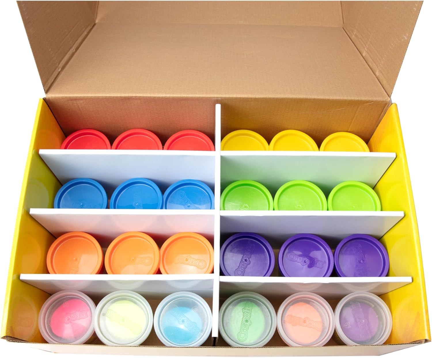 Crayola Silly Scents Play Dough 48-Pack | Scented & Neon Modeling Compound for Kids | Non-Toxic Party Favor Set for Ages 3+