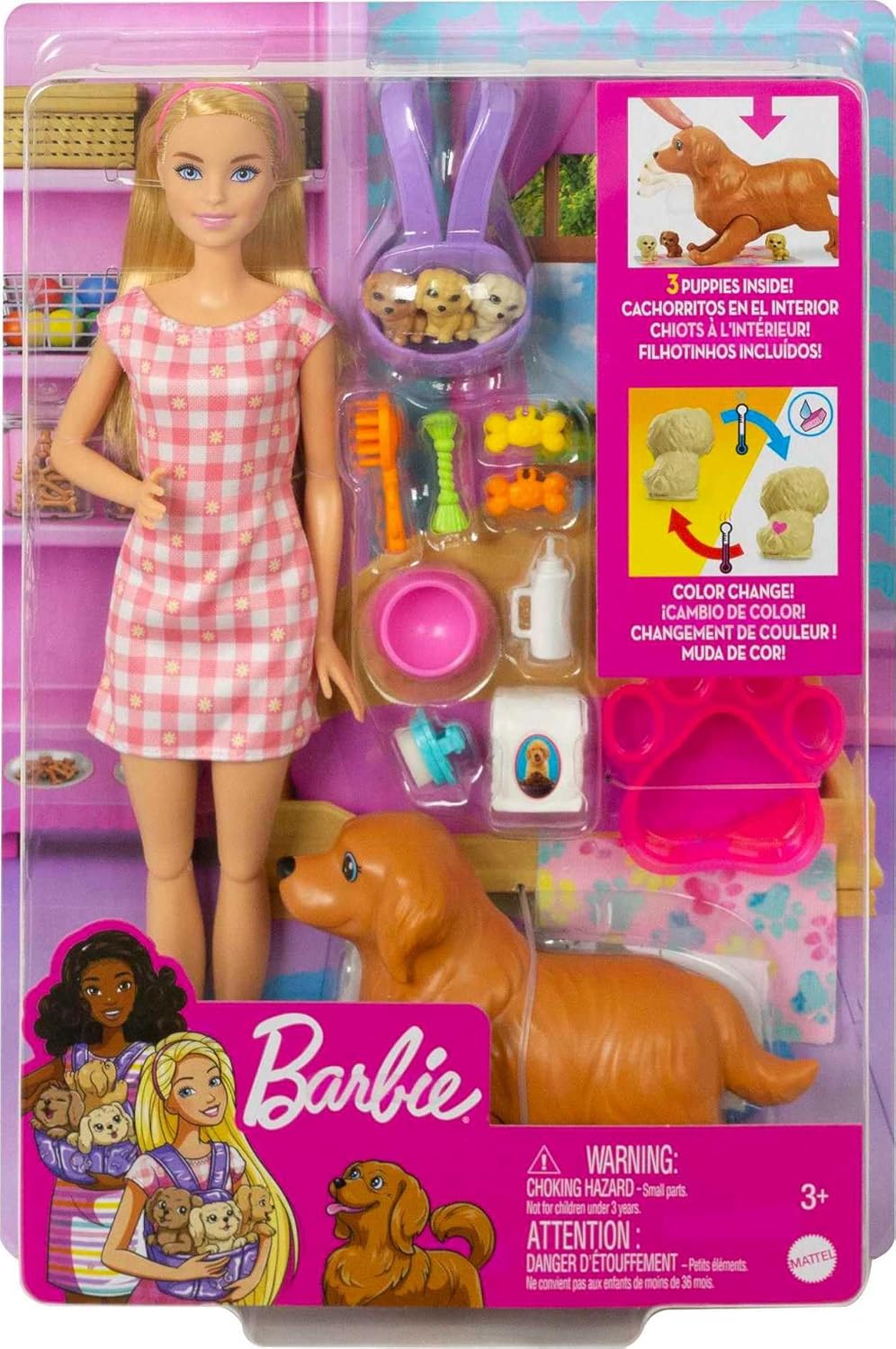 Barbie Doll & Pets – Newborn Pups