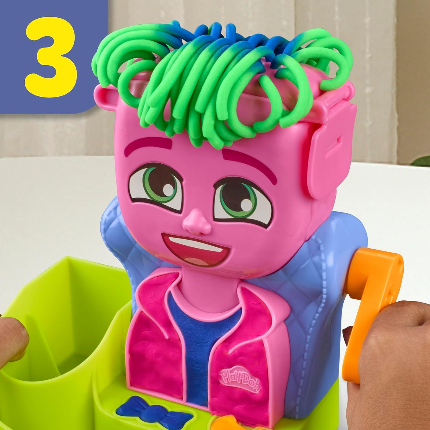 Play-Doh Friseursalon-Spielset | Erstellen Sie verrückte Frisuren mit 6 Play-Doh-Farben | Rollenspiel-Spielzeug für Kinder ab 3 Jahren
