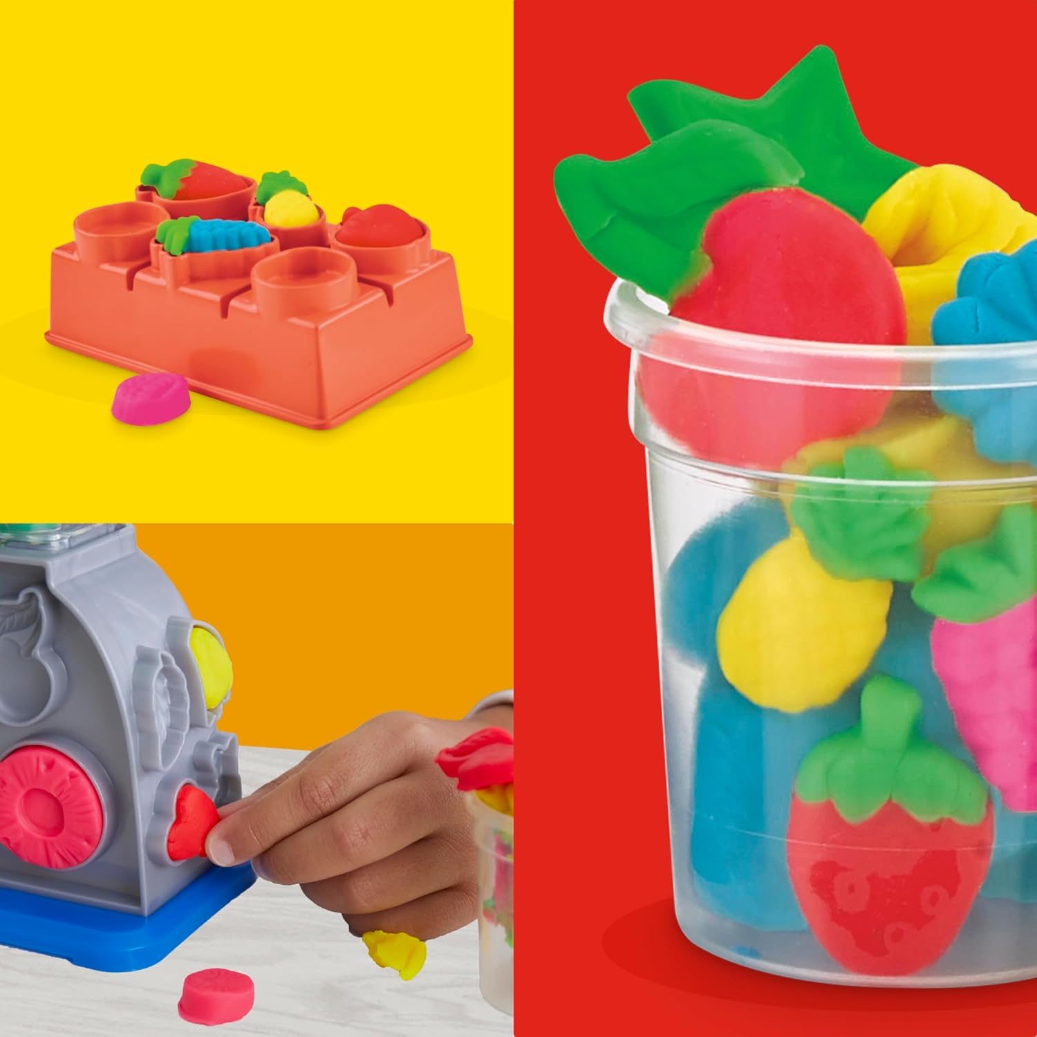 Play-Doh Swirlin' Smoothies Mélangeur de jouets | Ensemble de cuisine de jeu pour enfants avec 5 couleurs | 3 ans et plus