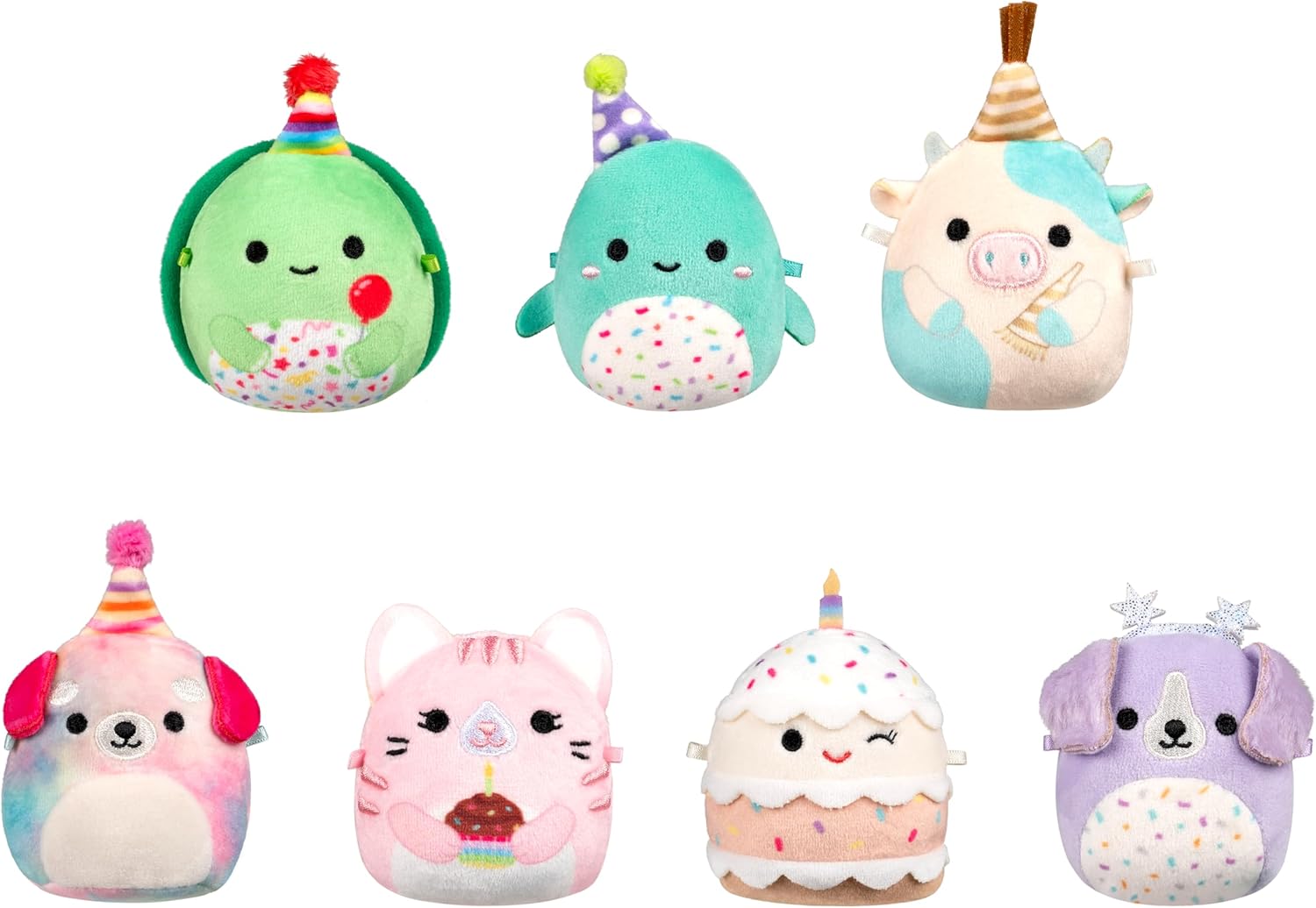 Squishmallows Micromallows Plush Birthday Countdown 7-Pack