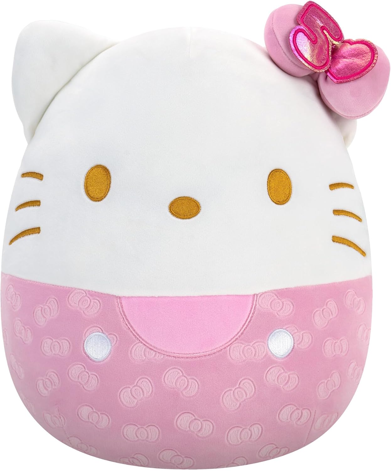 Squishmallows Hello Kitty and Friends 50th Anniversary Pink Embossed Hello Kitty
