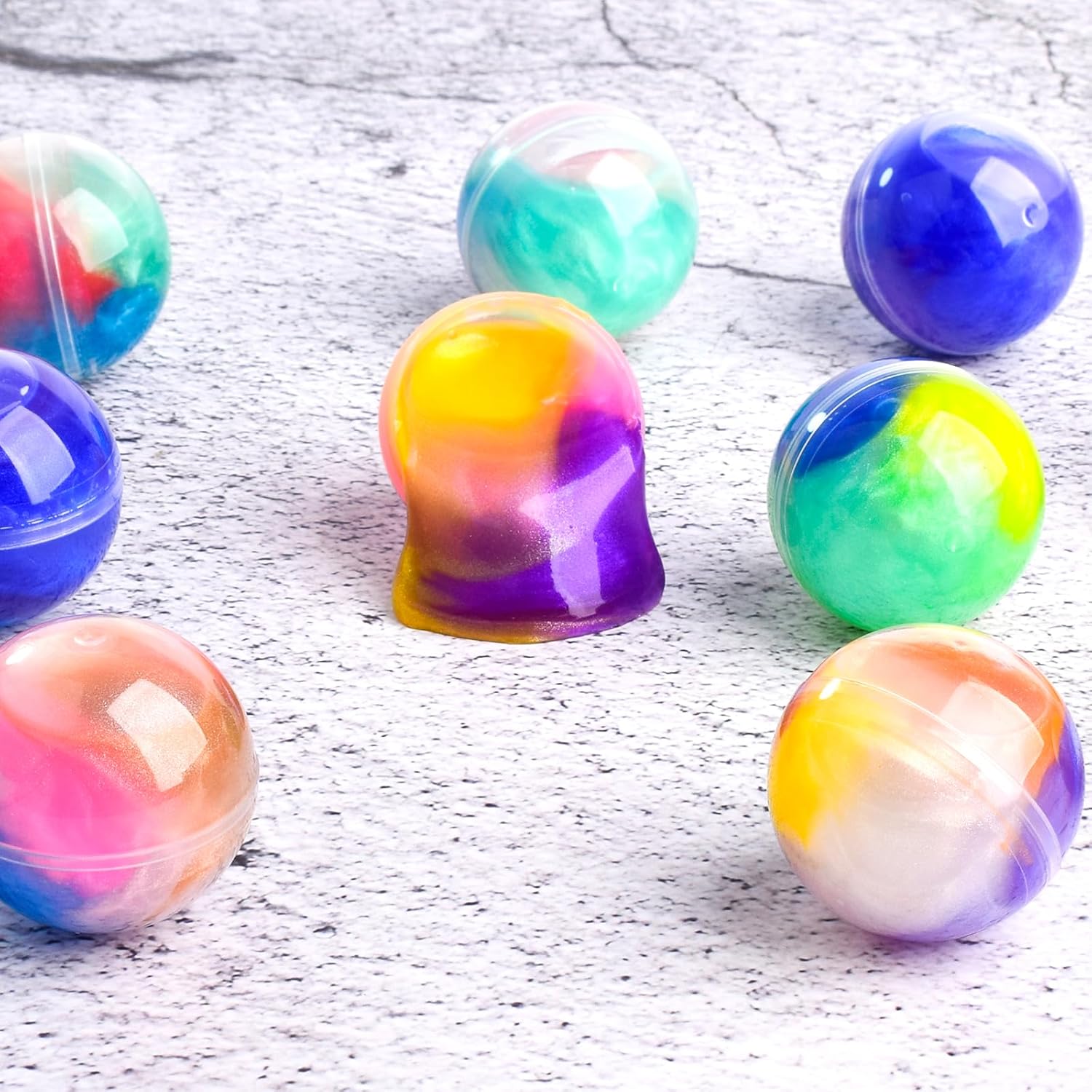 Galaxy Slime Ball Party Favors | 36-Pack Bulk Slime Set | Stretchy, Non-Sticky, Mess-Free Sensory Toys for Kids | Safe, Non-Toxic, Stress-Relief Fun for Birthdays & Classrooms