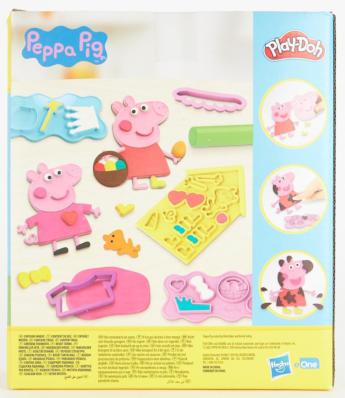 Play-Doh Peppa Pig Stylin’ Set | Peppa Pig Playset with 9 Cans & 11 Tools | Arts & Crafts Toy for Kids Ages 3+