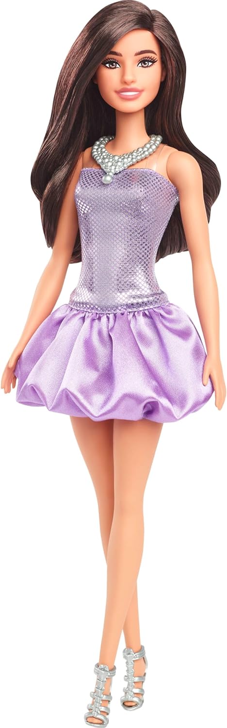 Barbie Fashionistas Doll in a Purple Bubble Dress