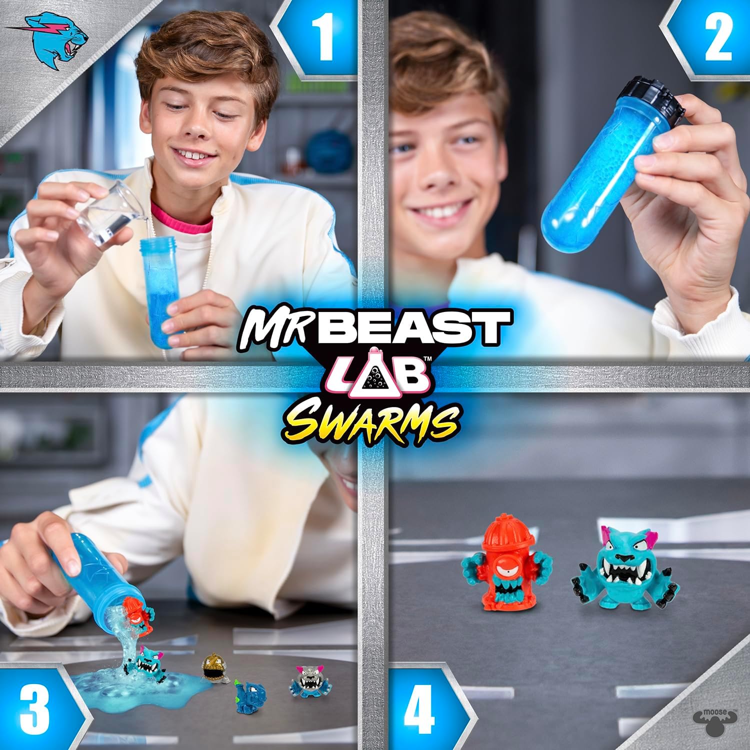 MrBeast Lab Swarms Mega Lab 12-Pack – Chaos Chomper Edition | Mix, Shake & Reveal the Madness!