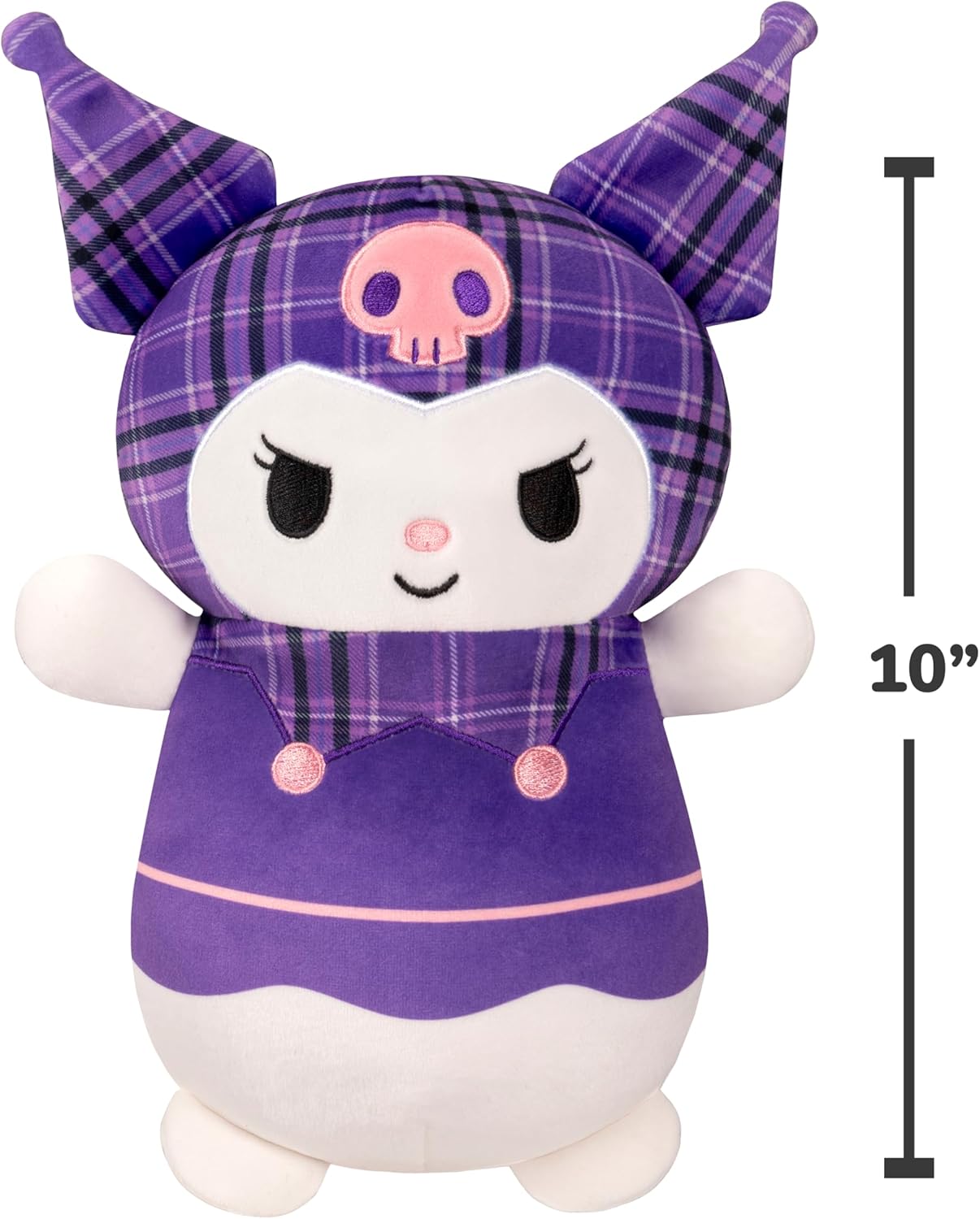 Squishmallows Hello Kitty and Friends Plaid Kuromi HugMees