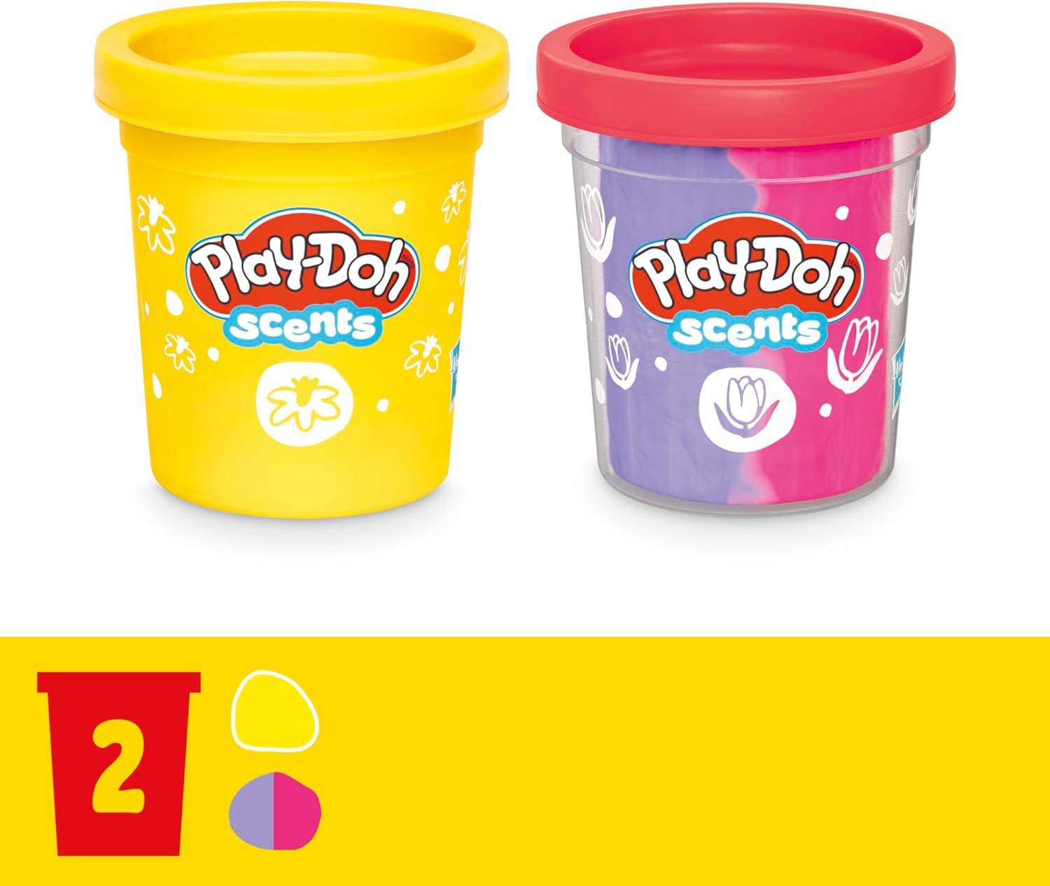 Play-Doh Tulips & Daffodils Flower Toy | Floral Scented Modeling Compound | Kids Arts & Crafts Kit for Ages 3+