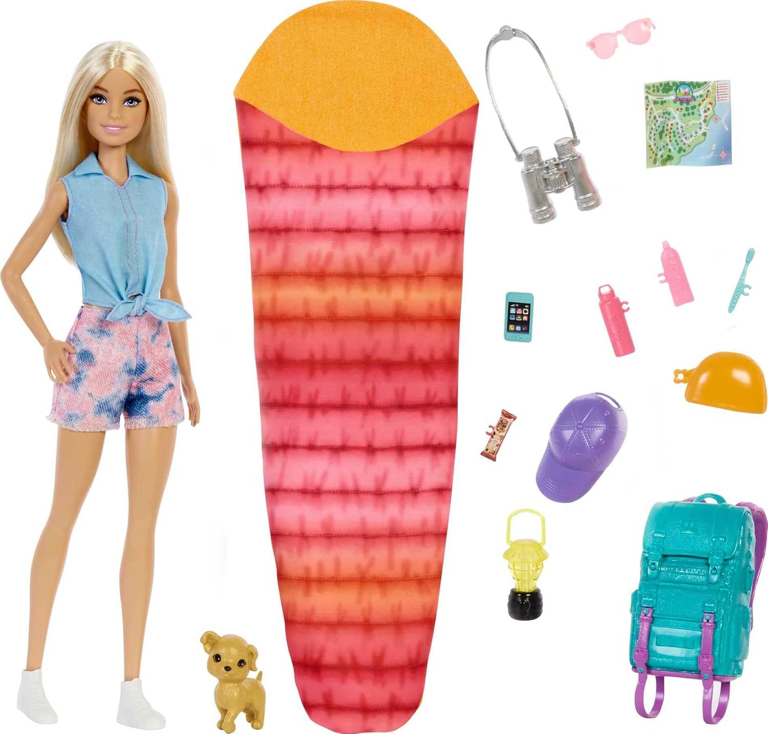 Barbie Camping Doll & Accessories Set
