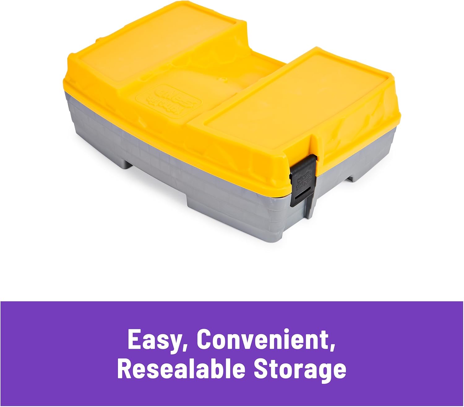 Kinetic Sand, Construction Site Folding Sandbox with 910 g Play Sand & Toy Truck