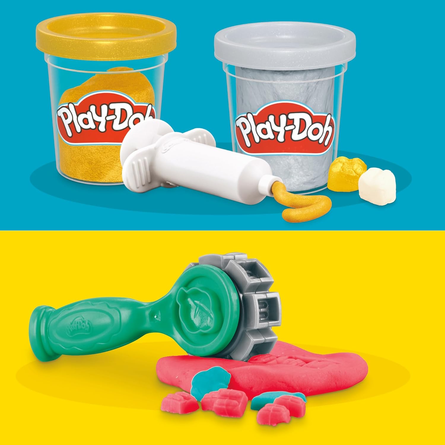 Play-Doh Drill ’n Fill Dentist Toy | Kids Playset with 10 Tools & 8 Cans | Ages 3+