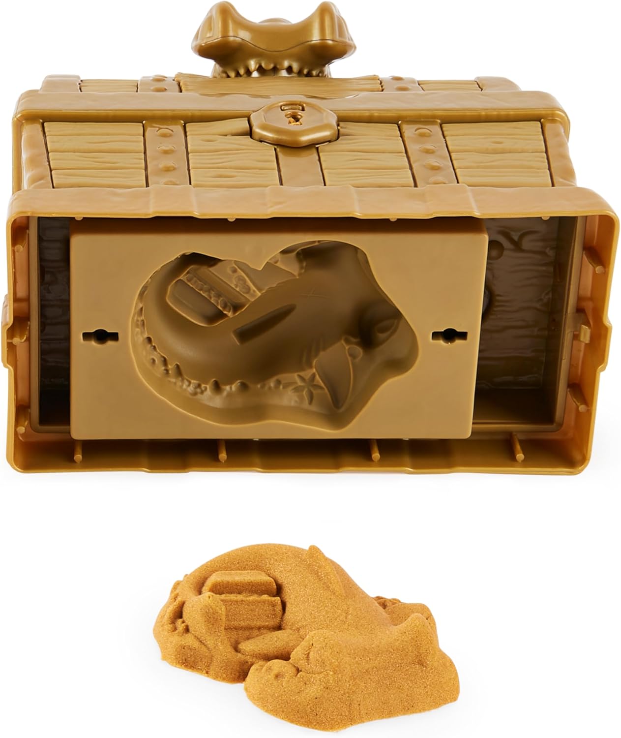 Kinetic Sand, Treasure Hunt with 14 Surprise Reveals & 737 g rare Shimmer Gold Play Sand