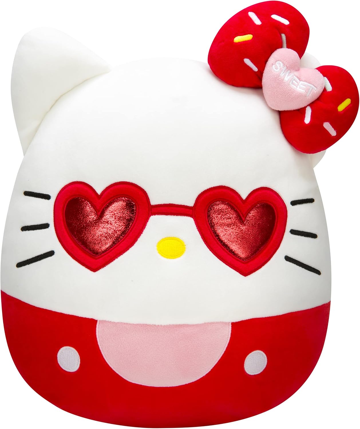 Squishmallows Hello Kitty and Friends Hello Kitty with Red Glasses