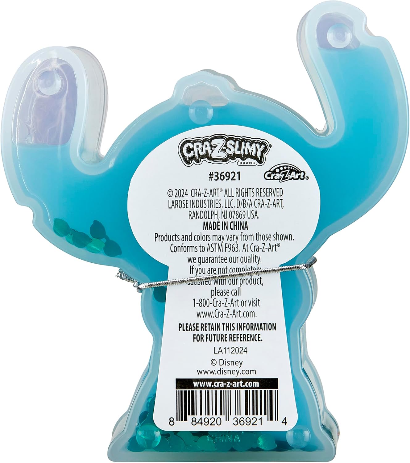 CRA-Z-Slimy Cool Stitch Slime Toy  Disney Lilo & Stitch Sensory Toy for Kids Ages 6+