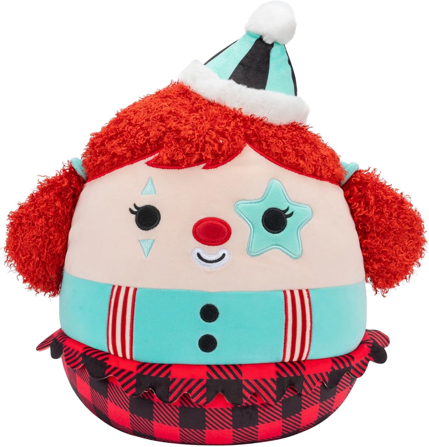Squishmallows Halloween Eurydice Clown with Teal Star Eye Patch