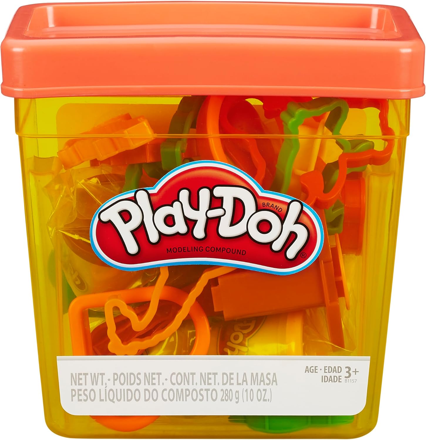 Play-Doh Fun Tub Set | 19 Accessories, 5 Colors & Reusable Storage Container | Ages 3+