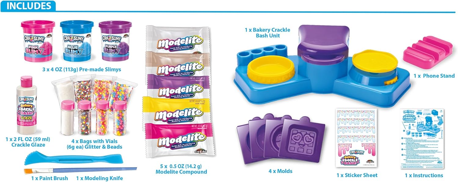 Cra-Z-Slimy Bakery Crackle Bash – Crackle Clay Slime Bakery Studio