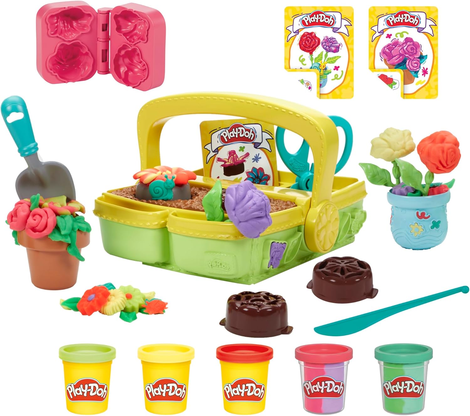 Play-Doh Blooming Flower Garden Spielset | Von der Natur inspiriertes Kunst- und Bastelspielzeug für Kinder ab 3 Jahren