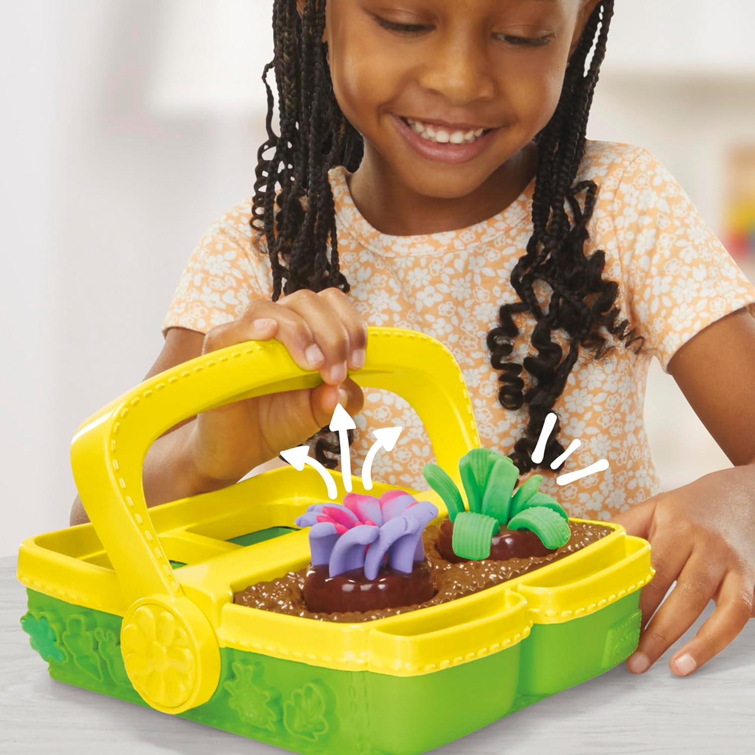 Play-Doh Blooming Flower Garden Spielset | Von der Natur inspiriertes Kunst- und Bastelspielzeug für Kinder ab 3 Jahren