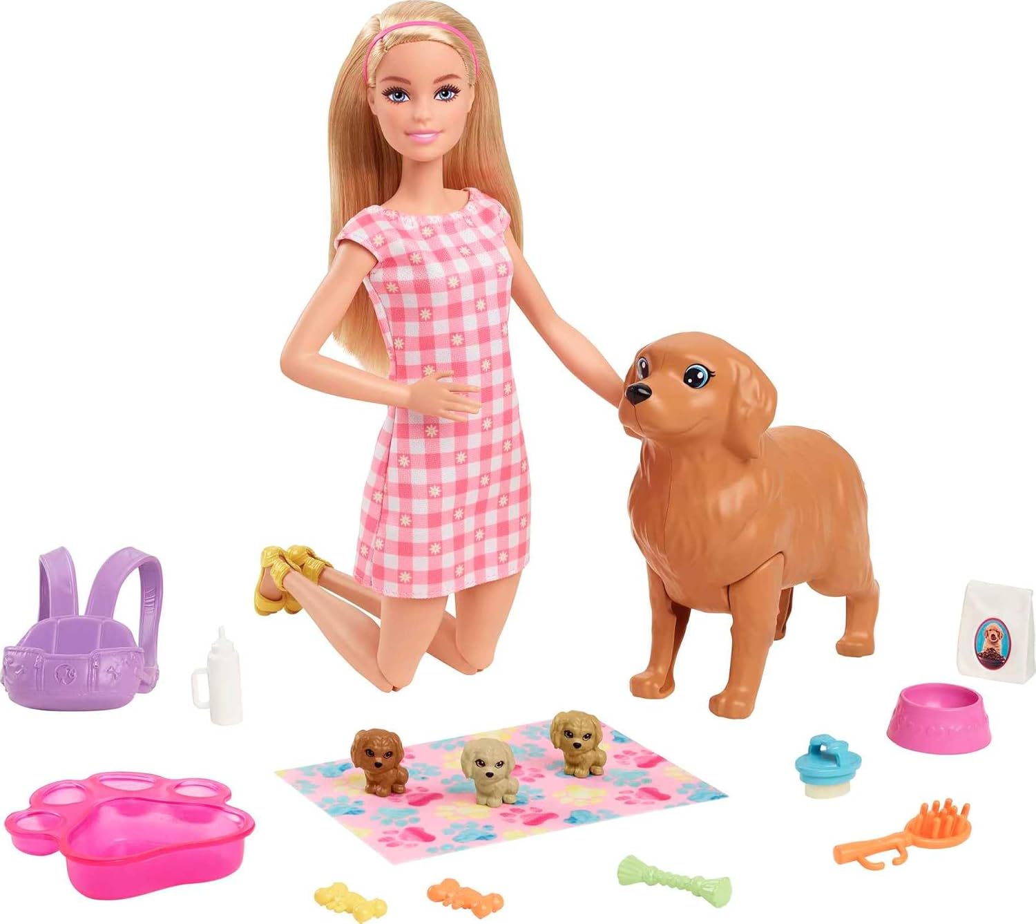 Barbie Doll & Pets – Newborn Pups