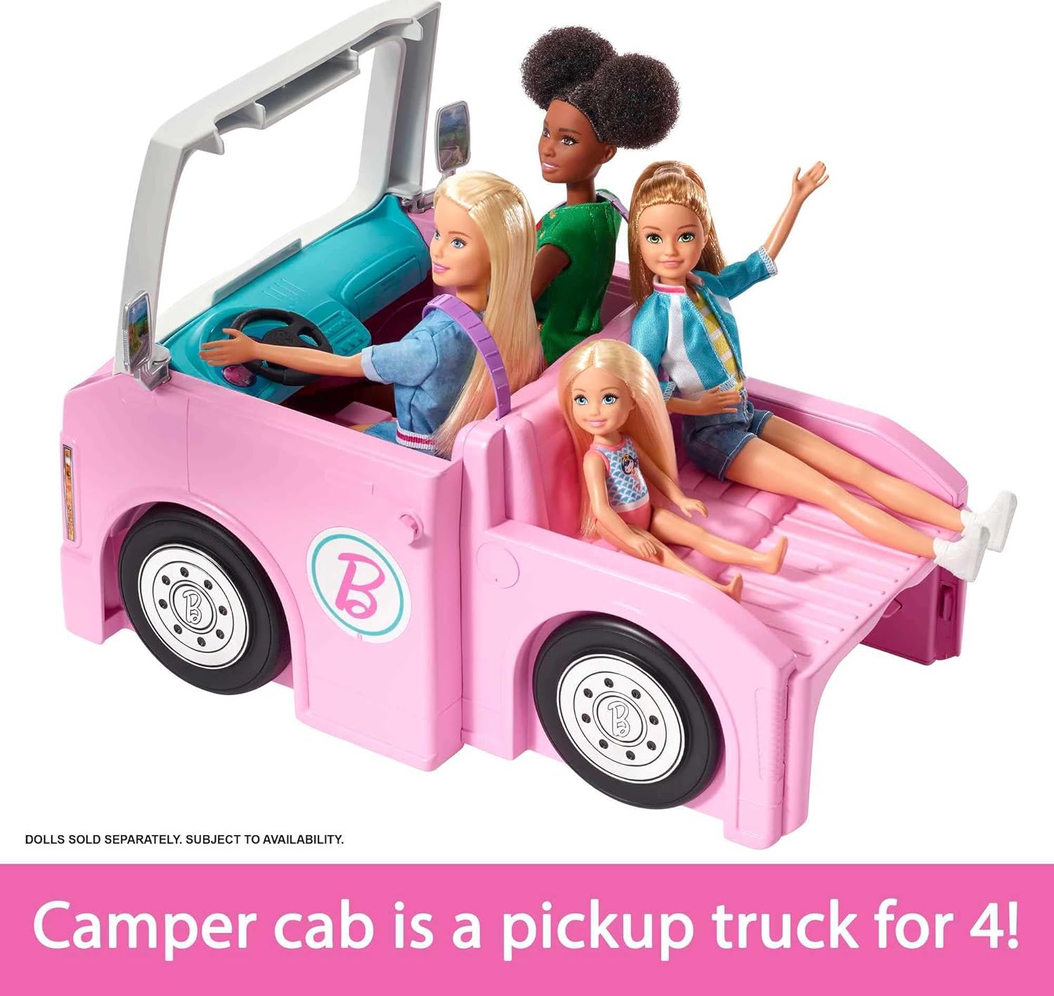 Barbie 3-in-1 DreamCamper + Barbie “It Takes Two” Malibu Camping Playset Bundle | Outdoor Adventure Gift Set | Ages 3+