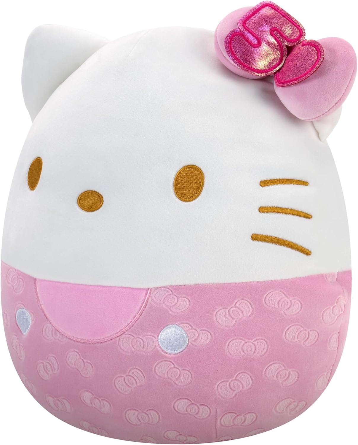 Squishmallows Hello Kitty and Friends 50th Anniversary Pink Embossed Hello Kitty