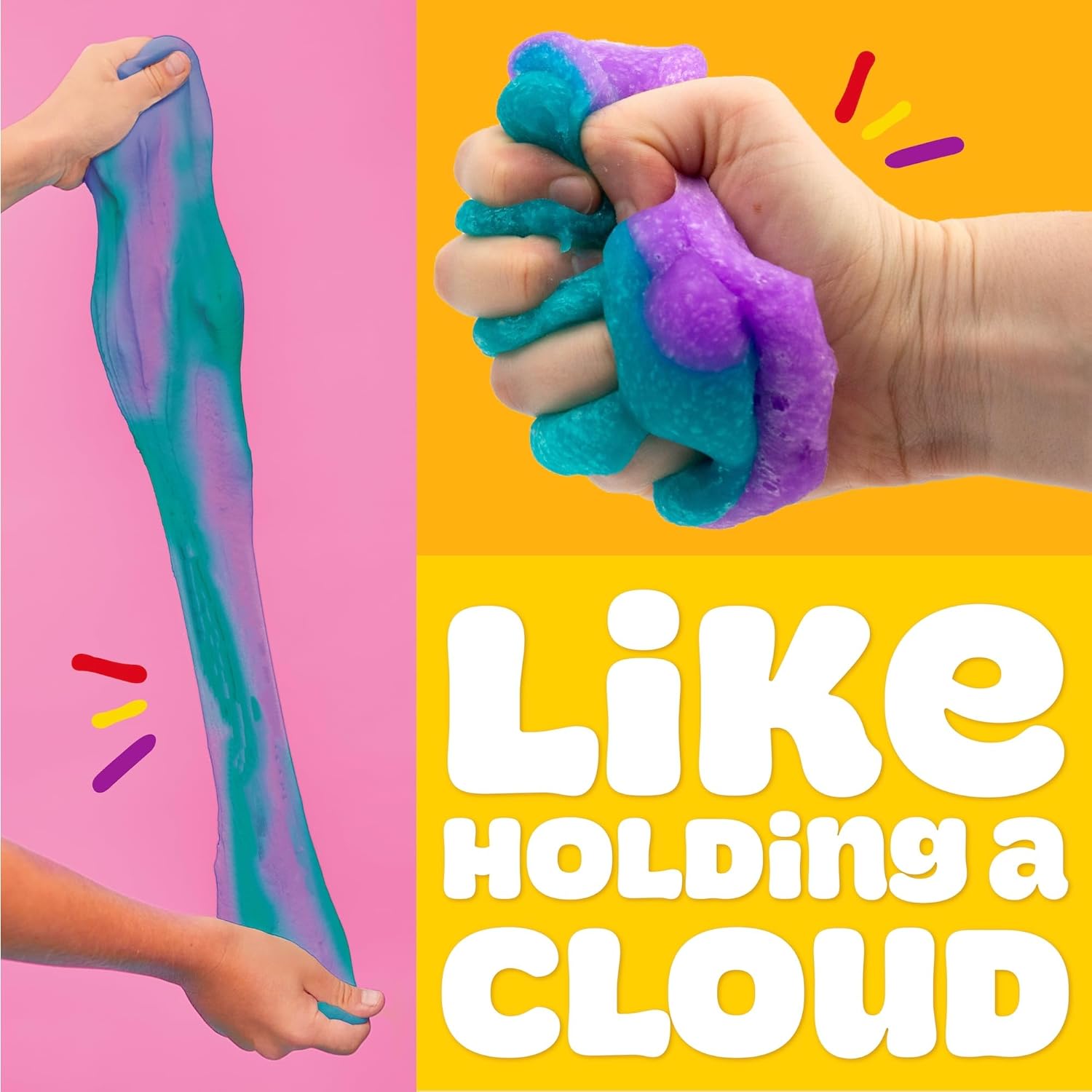 Play-Doh Cloud – Purple & Teal Blue Raspberry Scent | 170 g Resealable Can