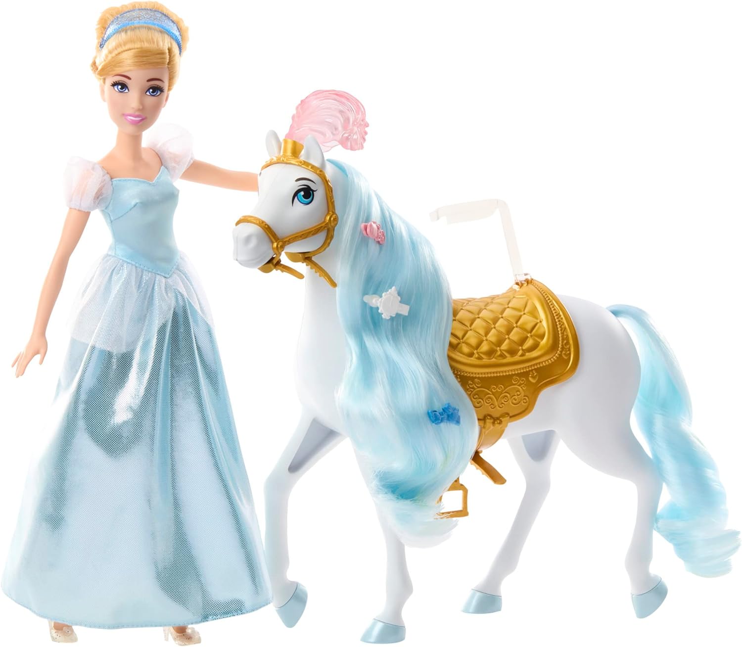 Disney Princess Cinderella Doll & Horse Set | Inspired by Disney’s Cinderella | Ages 3+