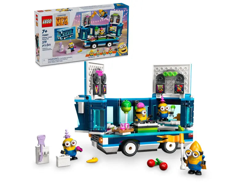 LEGO Despicable Me 4 Minions and Their Music Party Bus (75581)