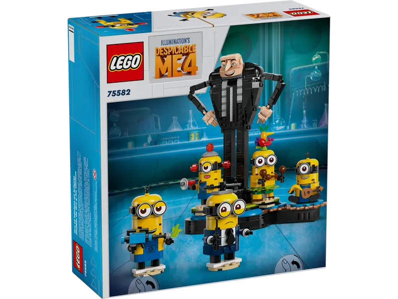 LEGO Despicable Me 4 Gru and Minions Buildable Figures (75582)