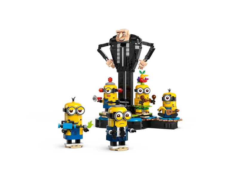 LEGO Despicable Me 4 Gru and Minions Buildable Figures (75582)