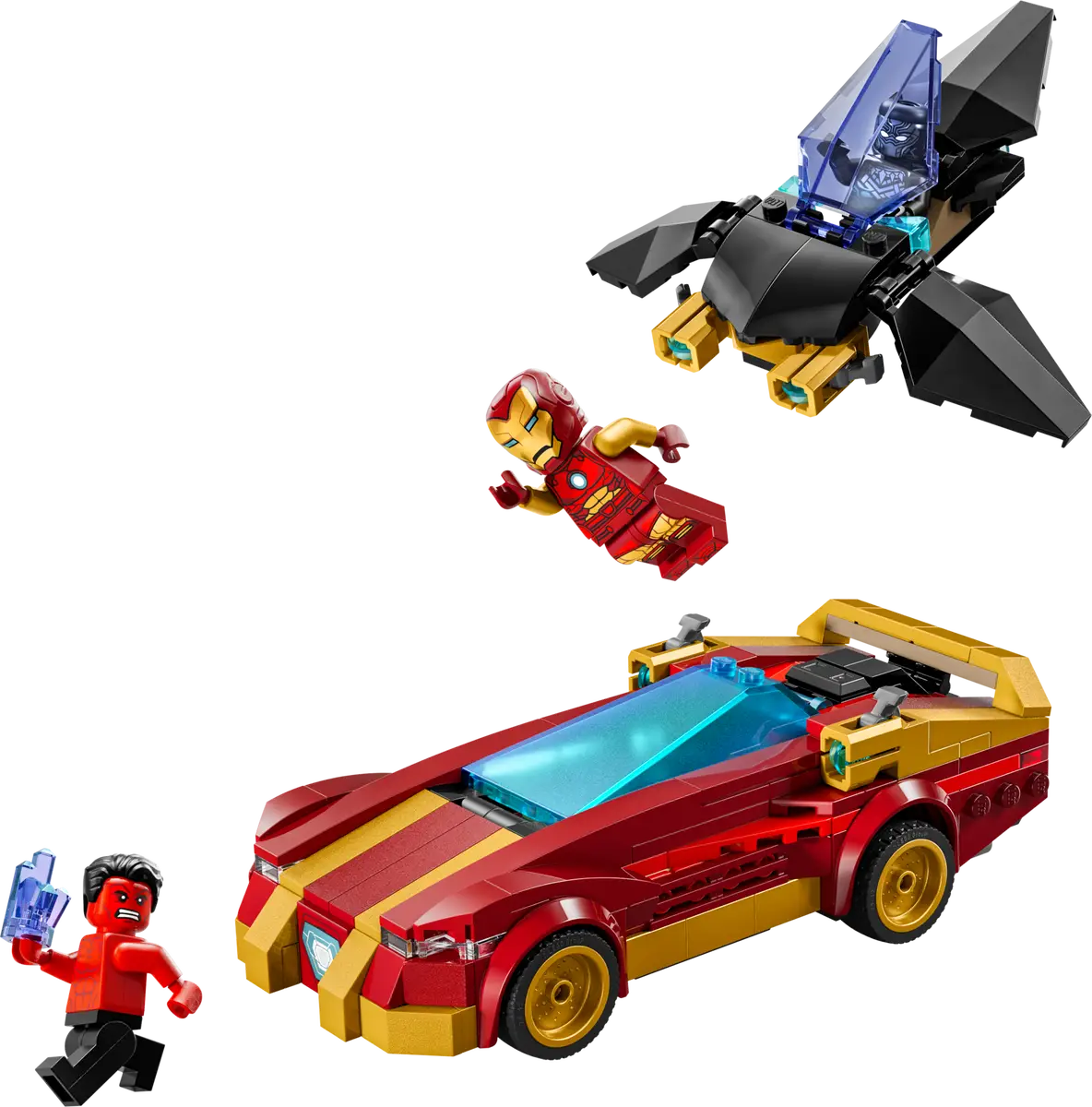 Iron Man Car & Black Panther vs. Red Hulk (76310)