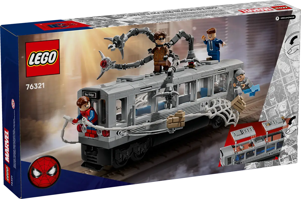 Spider-Man vs. Doc Ock Subway Train Scene (76321)