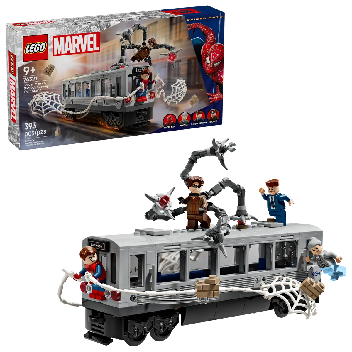 Spider-Man vs. Doc Ock Subway Train Scene (76321)