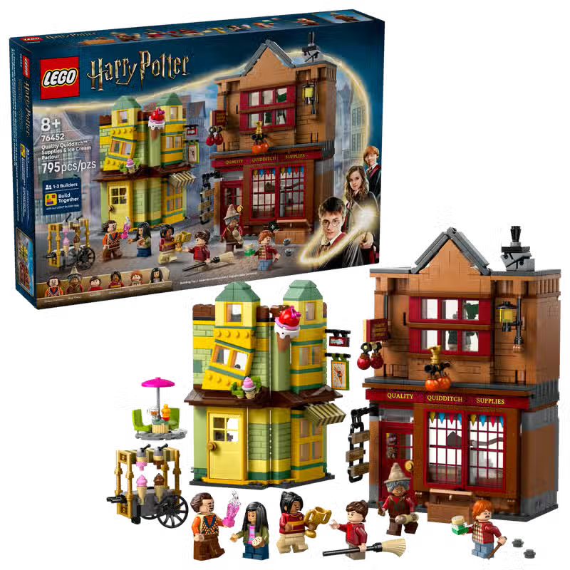 LEGO Harry Potter Quality Quidditch Supplies & Florean Fortescue’s Ice Cream Parlor (76452)