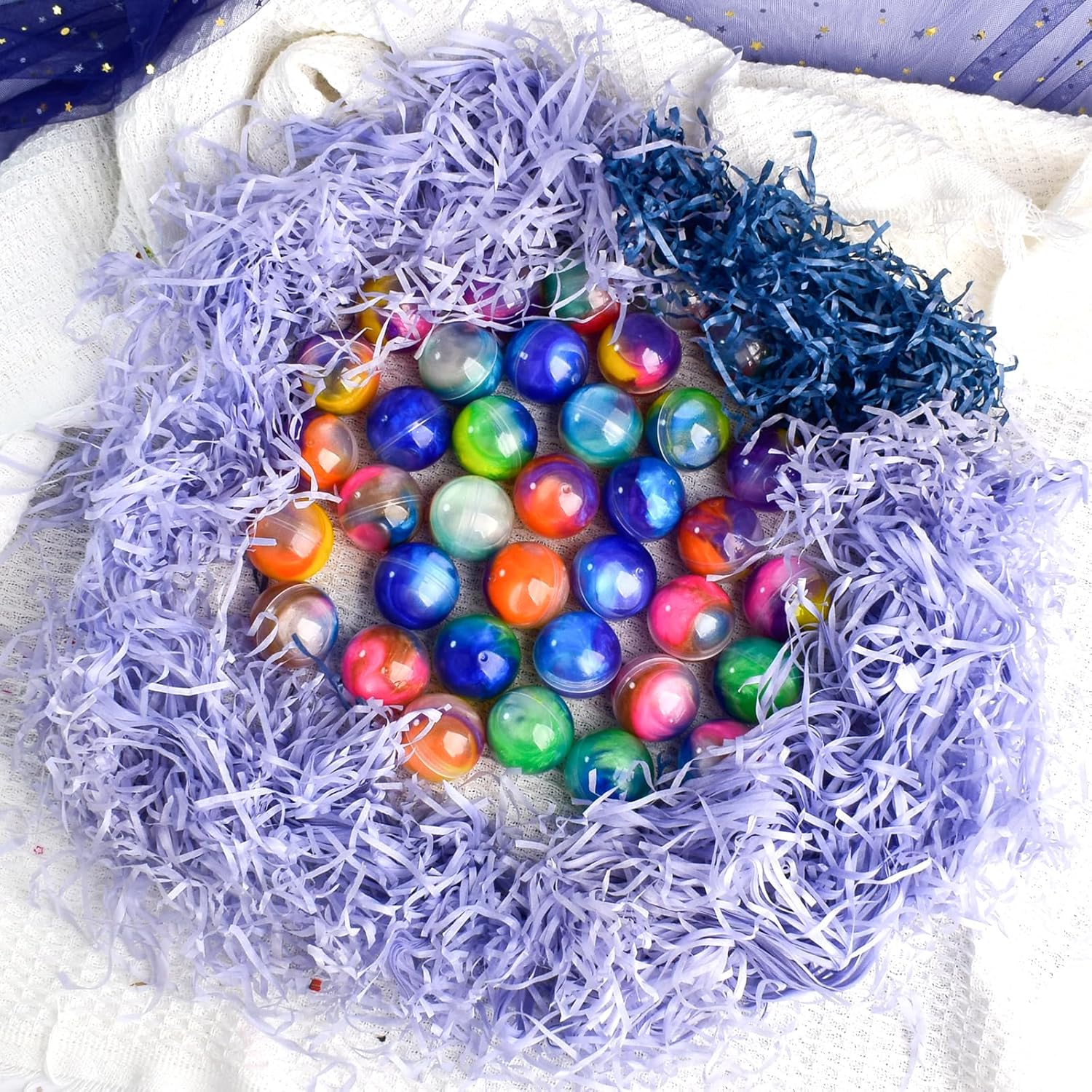 Galaxy Slime Ball Party Favors | 36-Pack Bulk Slime Set | Stretchy, Non-Sticky, Mess-Free Sensory Toys for Kids | Safe, Non-Toxic, Stress-Relief Fun for Birthdays & Classrooms