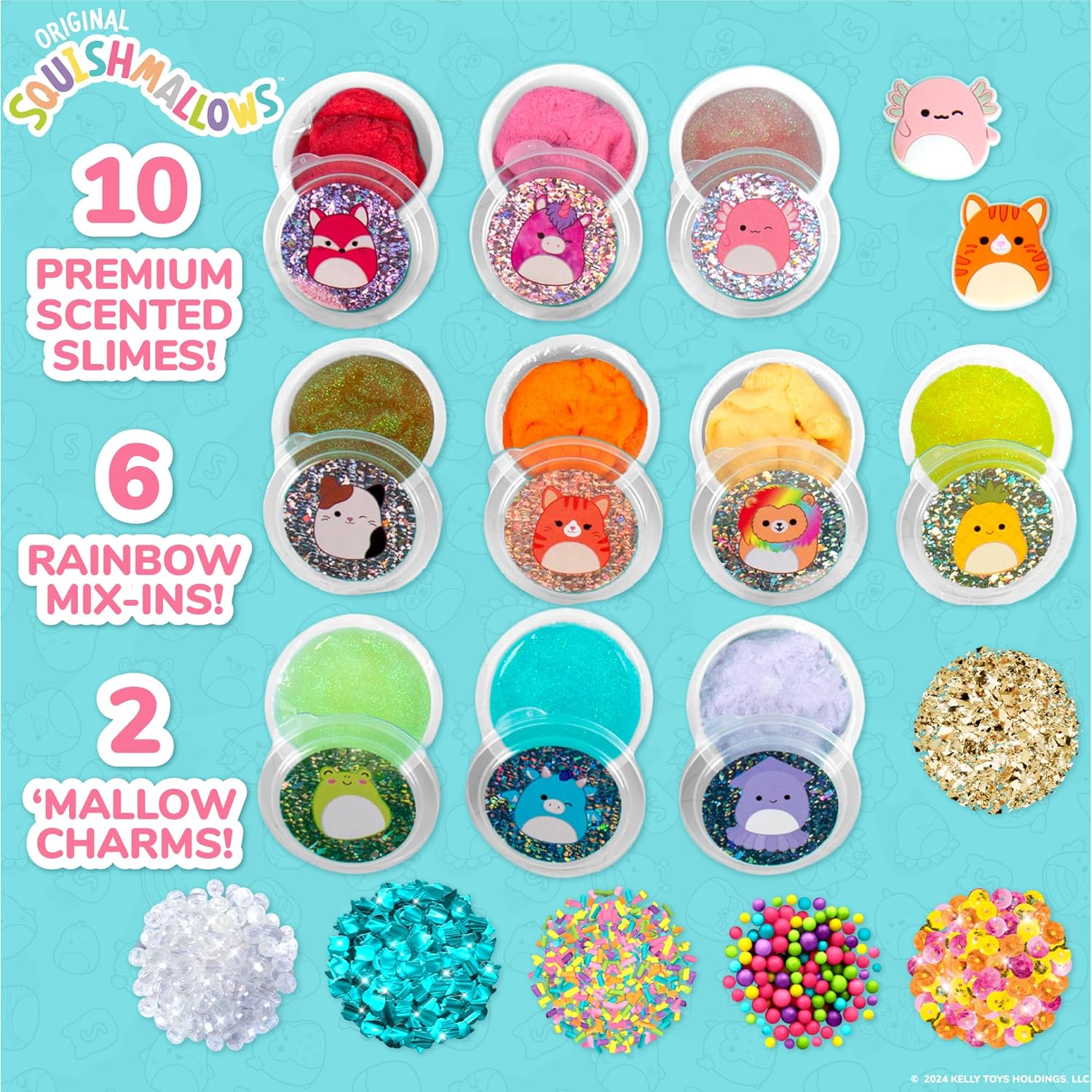 Squishmallows Original Ultimate Slime Mix'Ins 10-Pack