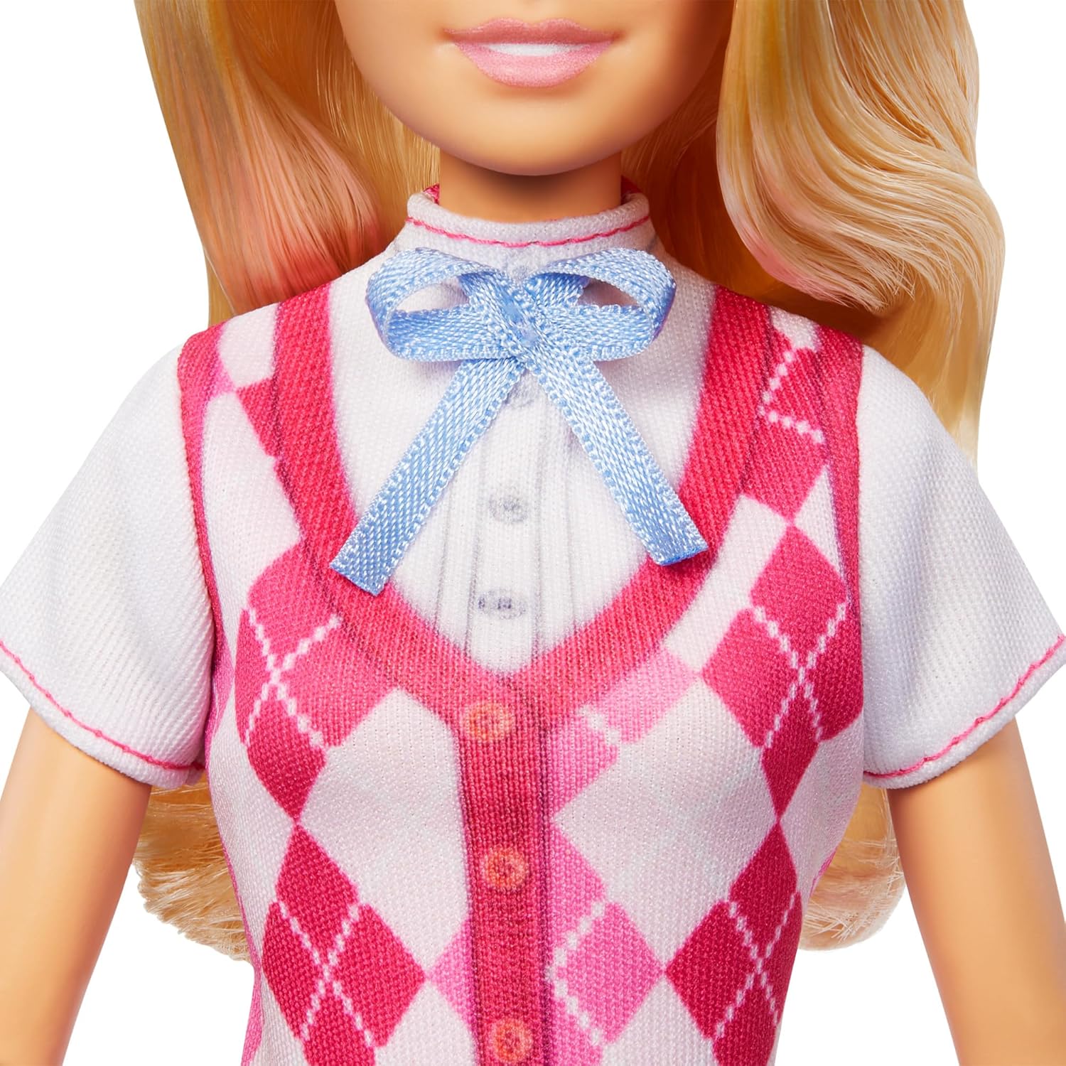 Barbie “Malibu” Doll in Pink Argyle Riding Vest, Pants, Boots, and a Helmet