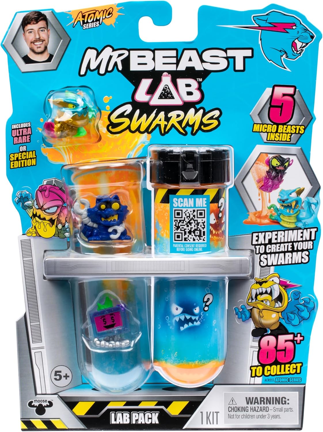 MrBeast Lab Swarms Atomic Lab 5 Pack – Series 2 | Mix, Shake & Unleash the Madness!