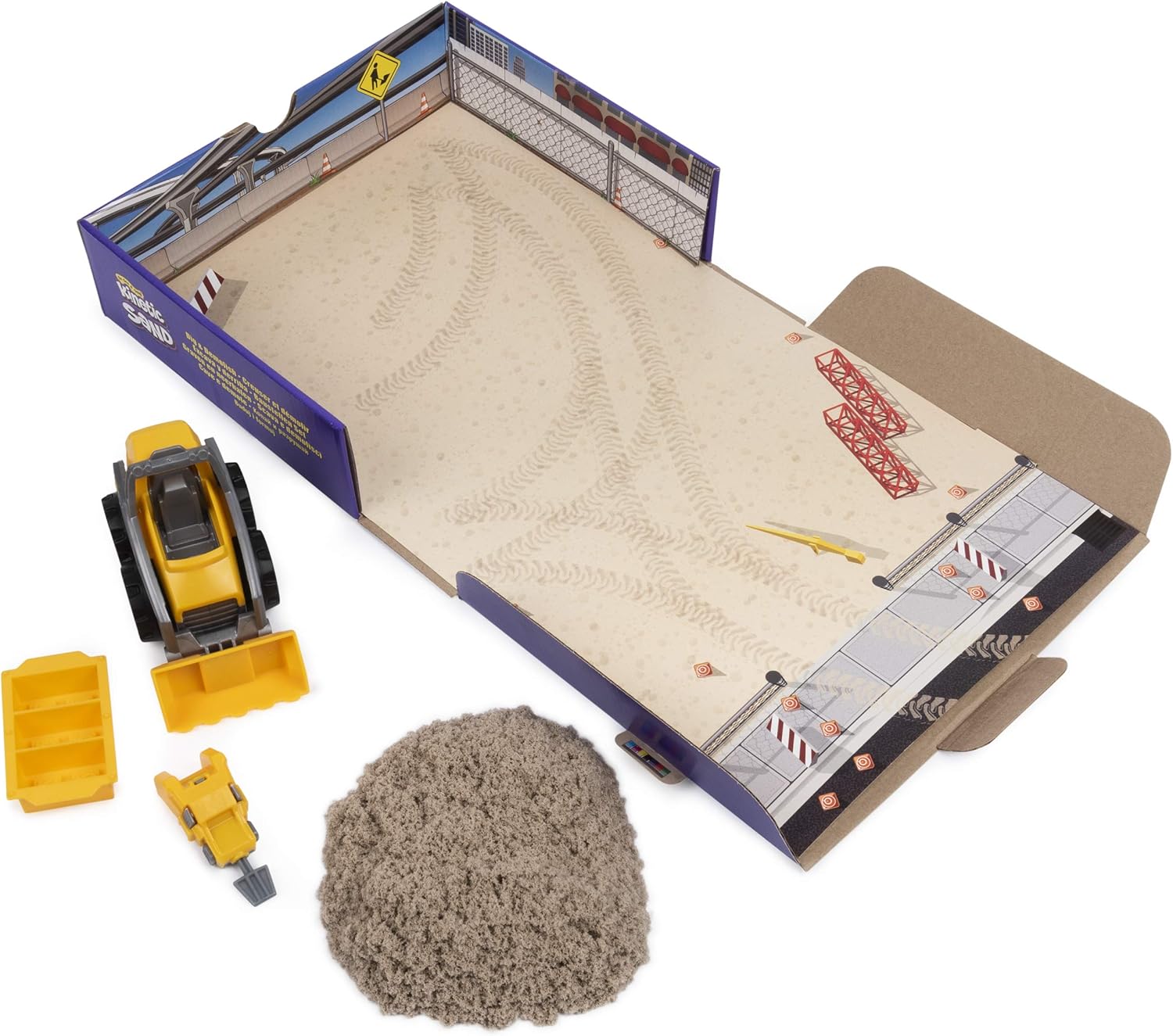 Kinetic Sand, Dig & Demolish Playset with 454 g Play Sand & Toy Truck