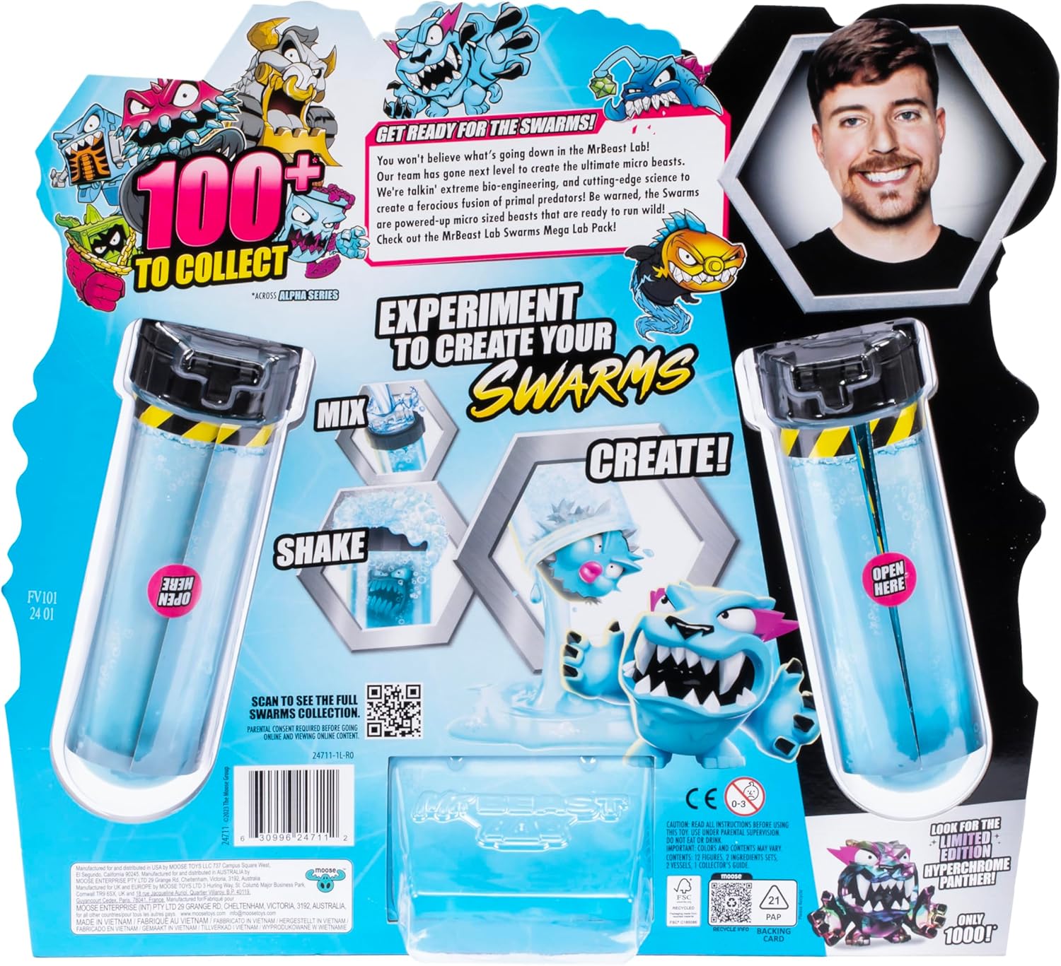 MrBeast Lab Swarms Mega Lab 12-Pack – Hard Boiled Edition | Mix, Shake & Unleash the Experiment!